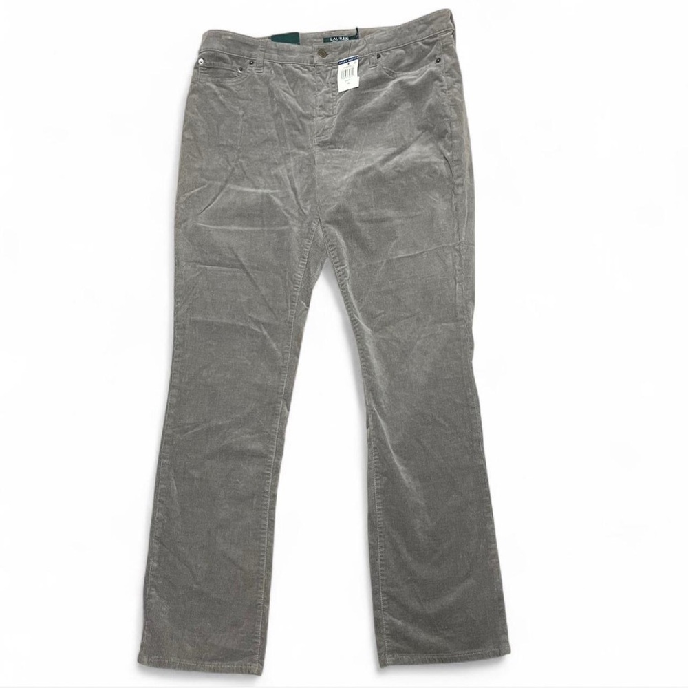Lauren Ralph Lauren Womens Corduroy Premier Straight Slimming Fit Jeans 14 36x32
